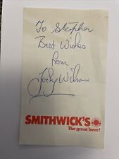 Jocky wilson signed for sale  PLYMOUTH