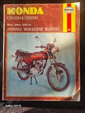 Honda cb100n.haynes manual. for sale  TIPTON