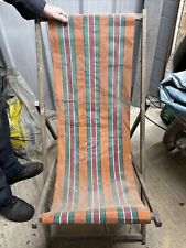 Vintage striped deckchair. for sale  LEEDS