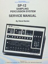 Manual de servicio digital del sistema de percusión de muestreo E-mu Systems Sp-12 segunda mano  Embacar hacia Argentina