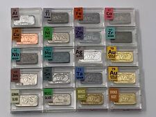 20 x 1 gramo elemento periódico lingotes metálicos lingotes tantalio cobalto circonio zinc segunda mano  Embacar hacia Mexico