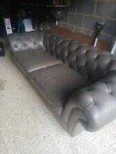 Chesterfield sofa leather for sale  BOGNOR REGIS