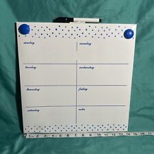 Tabla blanca de borrado en seco magnético de 14"" tabla de planificación semanal calendario comidas  segunda mano  Embacar hacia Argentina