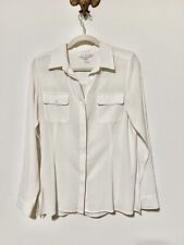 PETER NYGARD White ivory crepe blouse Size 6 V16 for sale  Shipping to South Africa