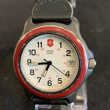Vintage Exército Suíço Victorinox Relógio Masculino Campo Marlboro Adventure Moldura Vermelha comprar usado  Enviando para Brazil
