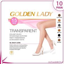 Usado, Collant Golden Lady Transparent  15 den velato 10 paia segunda mano  Embacar hacia Argentina