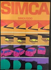 Simca prospektpaket simca gebraucht kaufen  Wathlingen