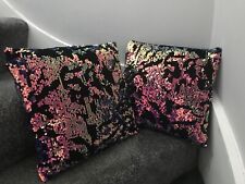 Purple sequinned cushions for sale  ILFORD