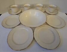 Noritake Chandon Gold 7306 13 Piece 4 Place Settings Ivory China with Gold Trim. for sale  Shipping to South Africa