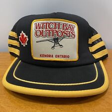 Três listras Chapéu Snapback Trucker Cap Malha Vintage Anos 80 Bruxa Bay Outpost Ontario comprar usado  Enviando para Brazil