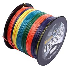 Linha de pesca trançada Agepoch 100M-2000M teste multicolorido Dynema 6-300LB , usado comprar usado  Enviando para Brazil