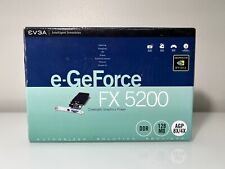 Placa de Vídeo EVGA E-GEFORCE FX 5200 128MB AGP 4X/8X NVIDIA VGA S-VIDEO na Caixa comprar usado  Enviando para Brazil