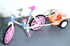 Bicicleta e trailer divertidos vintage 1998 Barbie & Kelly de bicicleta comprar usado  Enviando para Brazil