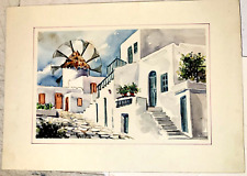 Vintage signed watercolor for sale  Brownsburg