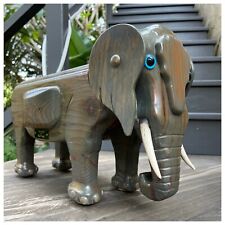 Elephant wooden stool for sale  San Diego