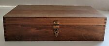 Vintage Wooden Box Hinged Lidded Storage Great Patina for sale  Shipping to South Africa
