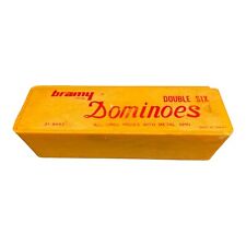 Bramy Brand Double Six Domino Wszystkie kawałki mocznika Metal Spin z pudełkiem Kompletny na sprzedaż  Wysyłka do Poland