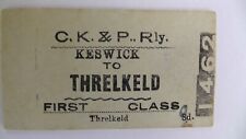 Railway ticket keswick for sale  MILTON KEYNES