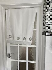 White Eyelet Curtains 46x 72 for sale  Shipping to South Africa