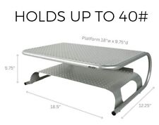Suporte para impressora de mesa Allsop com prateleira 2 camadas compacto aço monitor de metal TV  comprar usado  Enviando para Brazil