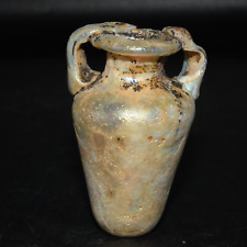 Antigua botella de vidrio romana intacta ánfora con dos asas alrededor del siglo III EC segunda mano  Embacar hacia Argentina
