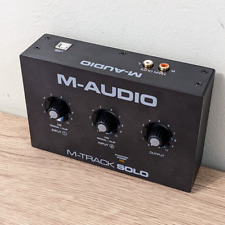 Interfaz de audio USB M-Audio M-Track Solo para grabar streaming podcasting, usado segunda mano  Embacar hacia Mexico
