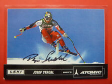 -ö- Josef Strobl AUT (sci alpino), cartolina autografata ATOMICA usato  Spedire a Italy