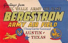 1947 Austin Texas Greetings Bergstrom Army Air Field Larger Not Large Letter PC for sale  Shipping to South Africa