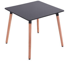 Esstisch Buche Tisch 80 x 80 cm MDF- Designertisch - Retro schwarz massiv !!! gebraucht kaufen  Pritzwalk