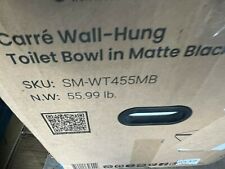 Swiss Madison SM-WT455MB Carré Wall-Hung Elongated Toilet Bowl w/Seat, Black for sale  Shipping to South Africa