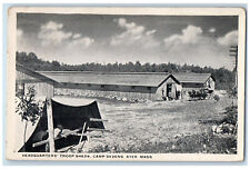 Usado, Cartão postal 1918 Headquarters Troop Sheds Camp Devens Ayer Massachusetts MA comprar usado  Enviando para Brazil