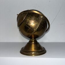 Vintage Brass Desktop Globe Cigarette Holder, Ashtray Mid Century/Art Deco/40's for sale  Shipping to South Africa