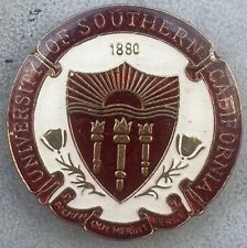 Vintage 80s USC Trojan Magnet PINNACLE DESIGNS  Shield Design Logo for sale  Shipping to South Africa