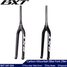 29 Carbon MTB Bike Fork Mountain Bike Conical Forks 1-1/8" 100*15mm for sale  Shipping to South Africa