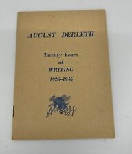 Usado, Veinte años de escritura 1926-1946 August Derleth Arkham House rara FINA segunda mano  Embacar hacia Argentina