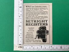 Advert setright registers for sale  Shipping to Ireland