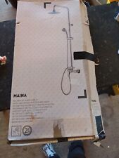 Maina Rear Fed Chrome Effect Wall-mounted Mixer Shower & Diverter  , used for sale  Shipping to South Africa