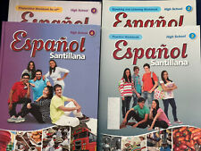 Usado, Lote 4 Libro de Trabajo Español Santillana, Libro, Preparación AP Nuevo segunda mano  Embacar hacia Argentina
