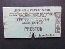 Railway ticket lancashire for sale  CAMBRIDGE