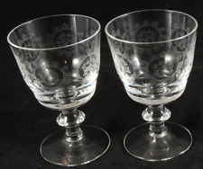 Etched sherry glasses for sale  UK