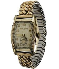 Relógio Bulova Vintage Masculino Bulova Art Deco EUA 10K GF15J Relógio de Movimento, Funcionando! comprar usado  Enviando para Brazil