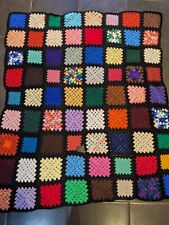 Knitted squares blanket for sale  PERSHORE