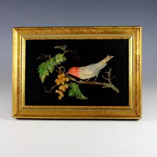 Placa de arte de pássaro pintura em mosaico vintage Pietra Dura, usado comprar usado  Enviando para Brazil