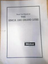 Simca 1300 road for sale  SPALDING
