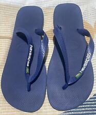 Havaianas Mens Blue Flip Flops Uk Size 9-10  43-44, used for sale  Shipping to South Africa