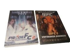 PRIDE FC Fighting-Shockwave 03 DVD Gracie VS Yoshida + UFC 49 Belfort VS Couture, used for sale  Shipping to South Africa
