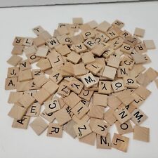 SCRABBLE TILES 202 pc. Bulk Lot Of Wooden Letters Pieces Crafts Weddings Replace for sale  Roaring Spring