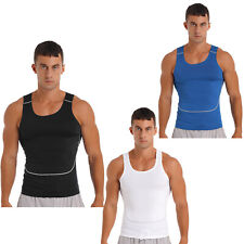 Men Rash Guard Compression Tank Top Quick Dry T-shirt Sport Fitness Swim Wetsuit for sale  Shipping to South Africa