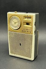 Radio transistor vintage gris y marfil SONY TRW-621 con reloj - Japón - Funciona segunda mano  Embacar hacia Argentina