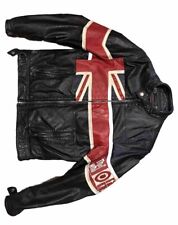 RARE THE WHO vintage Wilson Leather Biker Jacket Size M Rock & Roll, used for sale  Shipping to South Africa